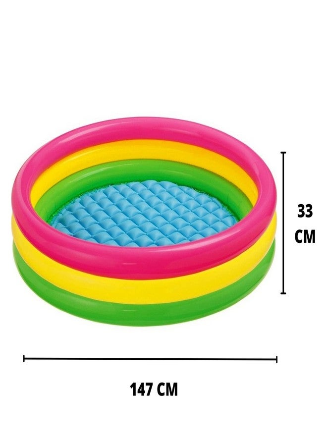 Foroly Bath Tub for Kids, Sunset Glow Water Pool for Kids, Inflatable Pool for Kids (5 ft) - Image 2